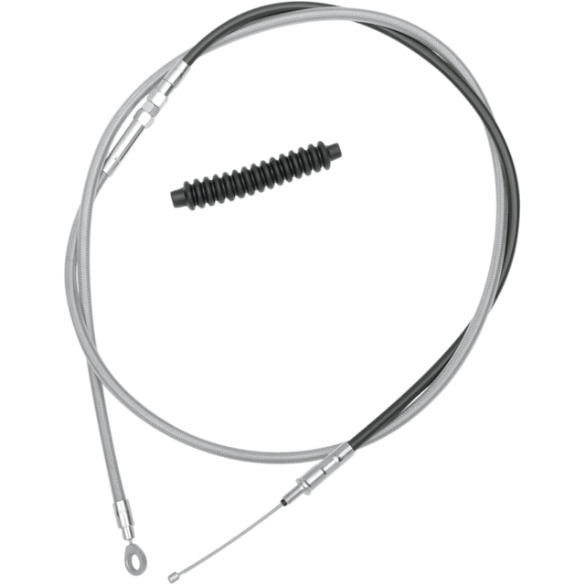 DRAG SPECIALTIES S/STEEL HE CLUTCH CABLE (5322480HE) - DRIVEN Canada's Powersports 0652 - 15305322480HE