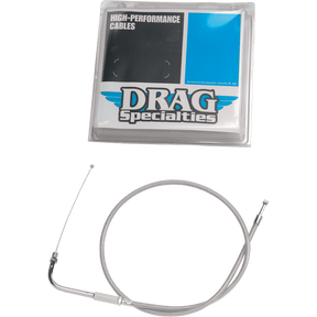 DRAG SPECIALTIES S/STEEL XL THROTTLE CABLE (5330300B) - DRIVEN Canada's Powersports 0650 - 03095330300B