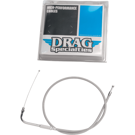 DRAG SPECIALTIES S/STEEL FL IDLE CABLE (5340600B) - DRIVEN Canada's Powersports 0651 - 01235340600B