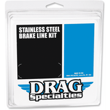 DRAG SPECIALTIES 56" BRAIDED UNIV BRAKE LINE (856) - DRIVEN Canada's Powersports 856
