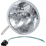 DRAG SPECIALTIES 7" DIAMOND LIGHT W/ H4 BULB DS-280189 Front - Driven Powersports