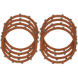 DRAG SPECIALTIES 71 - E84 ORGANIC CLUTCH PLATE KIT - DRIVEN Canada's Powersports 1131 - 0442