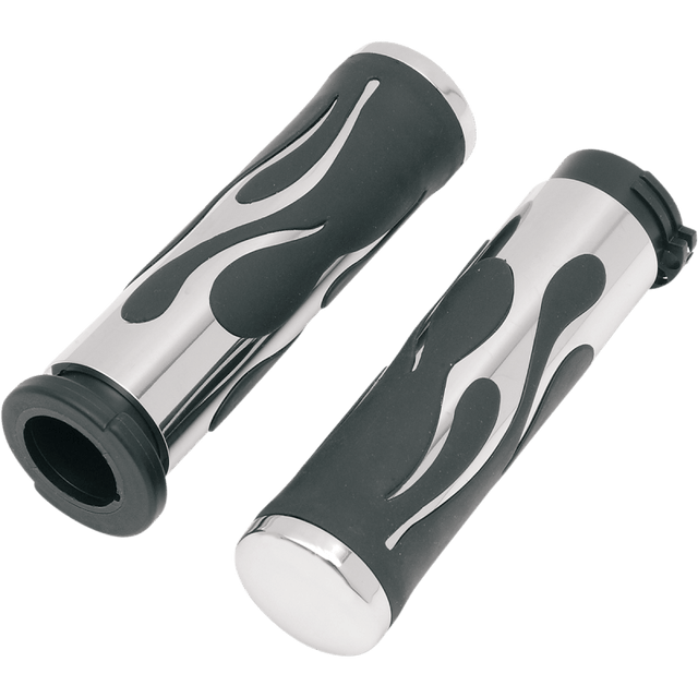 DRAG SPECIALTIES 73 - UP FLAMED GRIPS (PR) (0630 - 0268) - DRIVEN Canada's Powersports 0630 - 0268