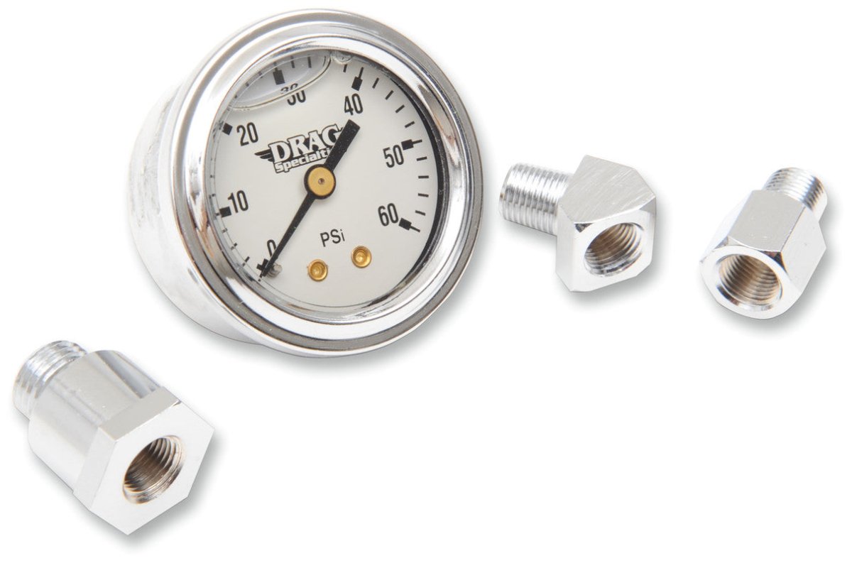 DRAG SPECIALTIES 84 - 99 EVO O/PRESS GAUGE KIT FACE - DRIVEN Canada's Powersports DS - 244112