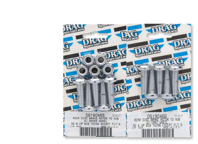 DRAG SPECIALTIES 92 - 09ROTOR TO HUB REAR SPOKE CY - CHROME (MK306) - DRIVEN Canada's Powersports 632393162388MK306