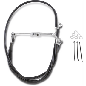 DRAG SPECIALTIES 94 - 07 FLHR +10 FRT BRK LINE KIT (644410 - 10BLK) - DRIVEN Canada's Powersports 644410 - 10BLK