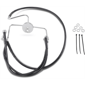 DRAG SPECIALTIES 94 - 07 FLHR +8BLK FRT BRK LINE KIT (644410 - 8BLK) - DRIVEN Canada's Powersports 644410 - 8BLK