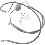 DRAG SPECIALTIES 94 - 07 FLHR FRT S/S BRAKE LINE KIT +6 (644410 - 6) - DRIVEN Canada's Powersports 644410 - 6