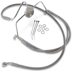 DRAG SPECIALTIES 94 - 07 FLHR FRT S/S BRAKE LINE KIT +6 (644410 - 6) - DRIVEN Canada's Powersports 644410 - 6