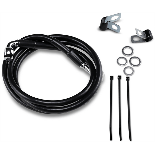 DRAG SPECIALTIES 95 - 99FXD/88 - 03XL +4 FRT BRK LINE KI - DRIVEN Canada's Powersports 640113 - 4BLK