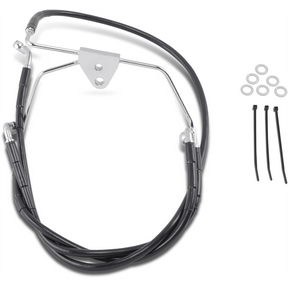 DRAG SPECIALTIES 96 - 07 FLHT/X +10BLK FRT BRK LINE KIT (660411 - 10BLK) - DRIVEN Canada's Powersports 660411 - 10BLK