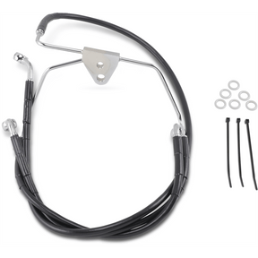 DRAG SPECIALTIES 96 - 07 FLHT/X +8BLK FRT BRK LINE KIT (660411 - 8BLK) - DRIVEN Canada's Powersports 660411 - 8BLK