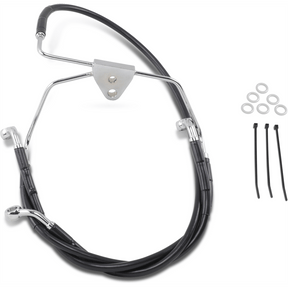 DRAG SPECIALTIES 96 - 07 FLHT/X FRT BRAKE LINE KIT - DRIVEN Canada's Powersports 660411 - BLK