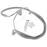 DRAG SPECIALTIES 96 - 07 FLHT/X FRT S/S BRAKE LINE KIT +4 (660411 - 4) - DRIVEN Canada's Powersports 660411 - 4