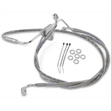 DRAG SPECIALTIES 96 - 07 FLHT/X FRT S/S BRAKE LINE KIT +6 (660411 - 6) - DRIVEN Canada's Powersports 660411 - 6