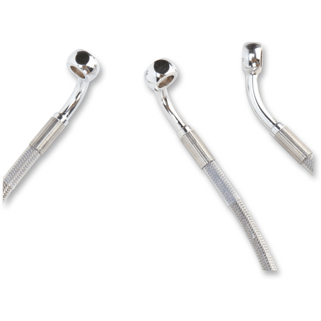 DRAG SPECIALTIES 96 - 07 FLHT/X FRT S/S BRAKE LINE KIT +6 (660411 - 6) - DRIVEN Canada's Powersports 660411 - 6