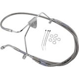 DRAG SPECIALTIES 96 - 07 FLHT/X FRT S/S BRAKE LINE KIT +8 (660411 - 8) - DRIVEN Canada's Powersports 660411 - 8