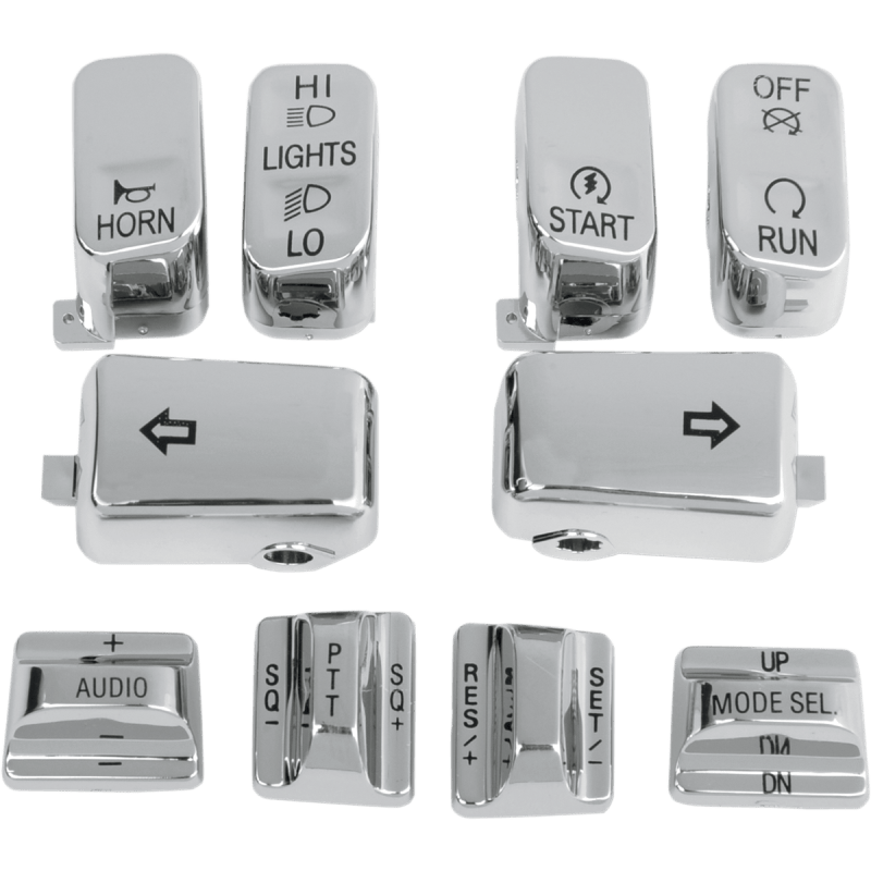 DRAG SPECIALTIES 96 - 13 TOURING 10PCS H/BAR SWITCH CAP KIT (0616 - 0130) - DRIVEN Canada's Powersports 0616 - 0130