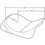 DRAG SPECIALTIES 97 - 07 FLHR SOLO FRT SEAT MILD STITCH (0801 - 0493) - DRIVEN Canada's Powersports 0801 - 0493