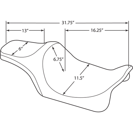 DRAG SPECIALTIES 99 - 07 FLHT SMTH PRED III SEAT (0801 - 1128) - DRIVEN Canada's Powersports 0801 - 1128