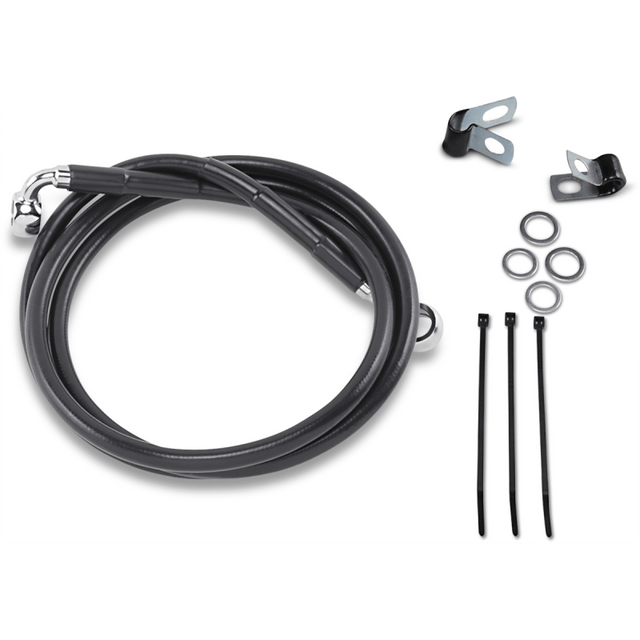 DRAG SPECIALTIES 99 - 07 FXST +8 FRT BRAKE LINE KIT - DRIVEN Canada's Powersports 640210 - 8BLK