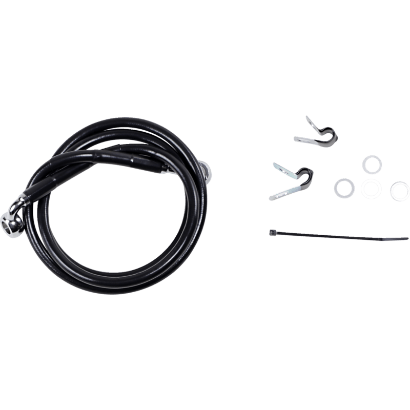 DRAG SPECIALTIES 99 - 07 FXST FRT BRAKE LINE KIT - DRIVEN Canada's Powersports 640210 - BLK