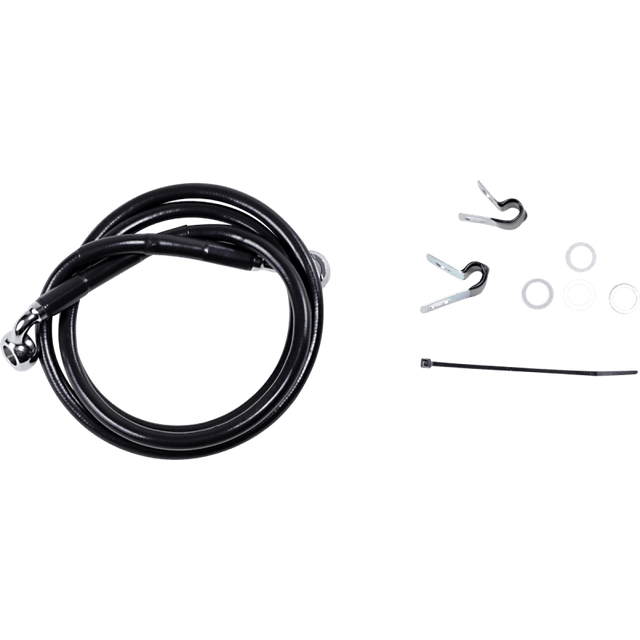 DRAG SPECIALTIES 99 - 07 FXST FRT BRAKE LINE KIT - DRIVEN Canada's Powersports 640210 - BLK