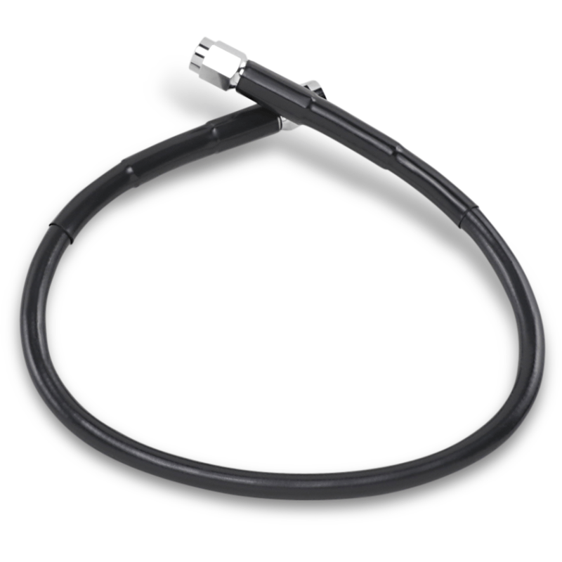 DRAG SPECIALTIES BLACK S/S BRAKE LINE 17" (817 - BLK) - DRIVEN Canada's Powersports 817 - BLK