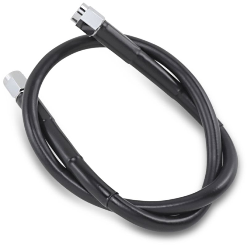 DRAG SPECIALTIES BLACK S/S BRAKE LINE 22" (1741 - 2711) - DRIVEN Canada's Powersports 1741 - 2711