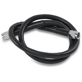 DRAG SPECIALTIES BLACK S/S BRAKE LINE 24" (824 - BLK) - DRIVEN Canada's Powersports 824 - BLK