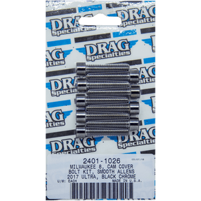 DRAG SPECIALTIES BOLT KIT M8 CVR B/C - DRIVEN Canada's Powersports 632393676052MK779SBK