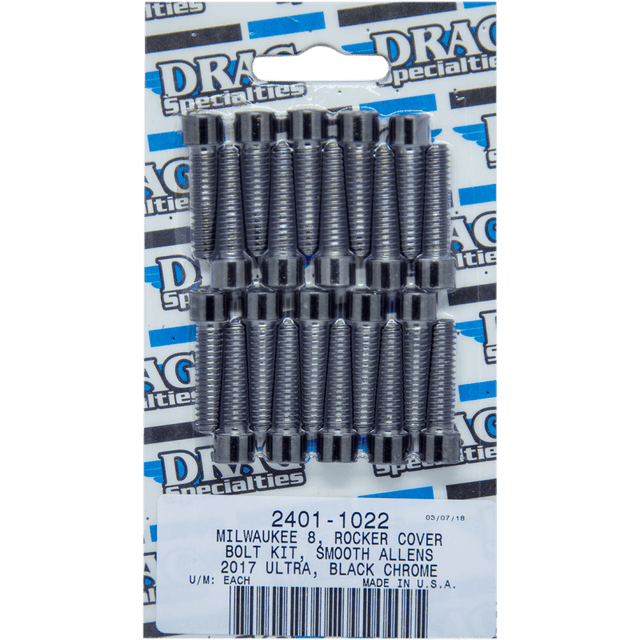 DRAG SPECIALTIES BOLT KIT M8 ROCKER B/C - DRIVEN Canada's Powersports 632393675970MK777SBK