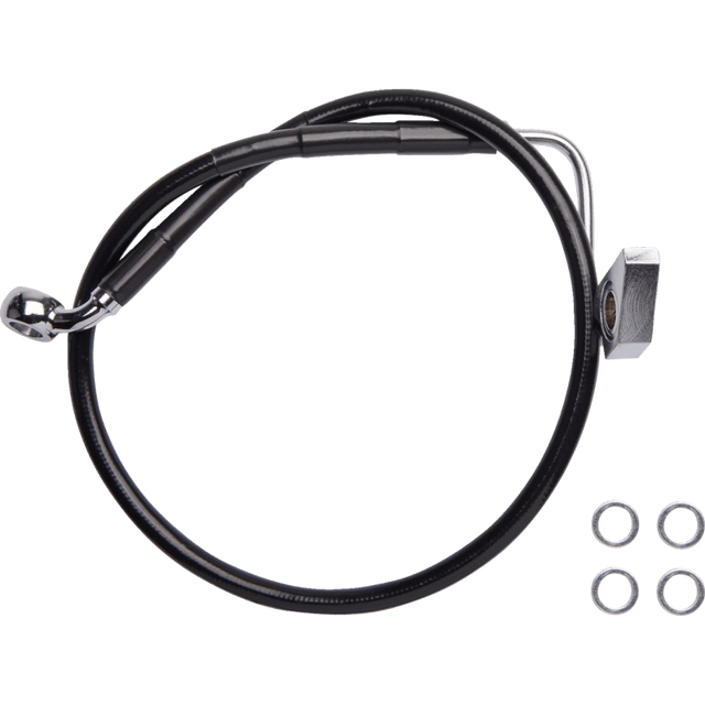 DRAG SPECIALTIES BRAKE LINE RR ABS (6172101 - BLK) - DRIVEN Canada's Powersports 6172101 - BLK