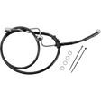 DRAG SPECIALTIES BRAKE LINE RR ABS (618602 - BLK) - DRIVEN Canada's Powersports 618602 - BLK