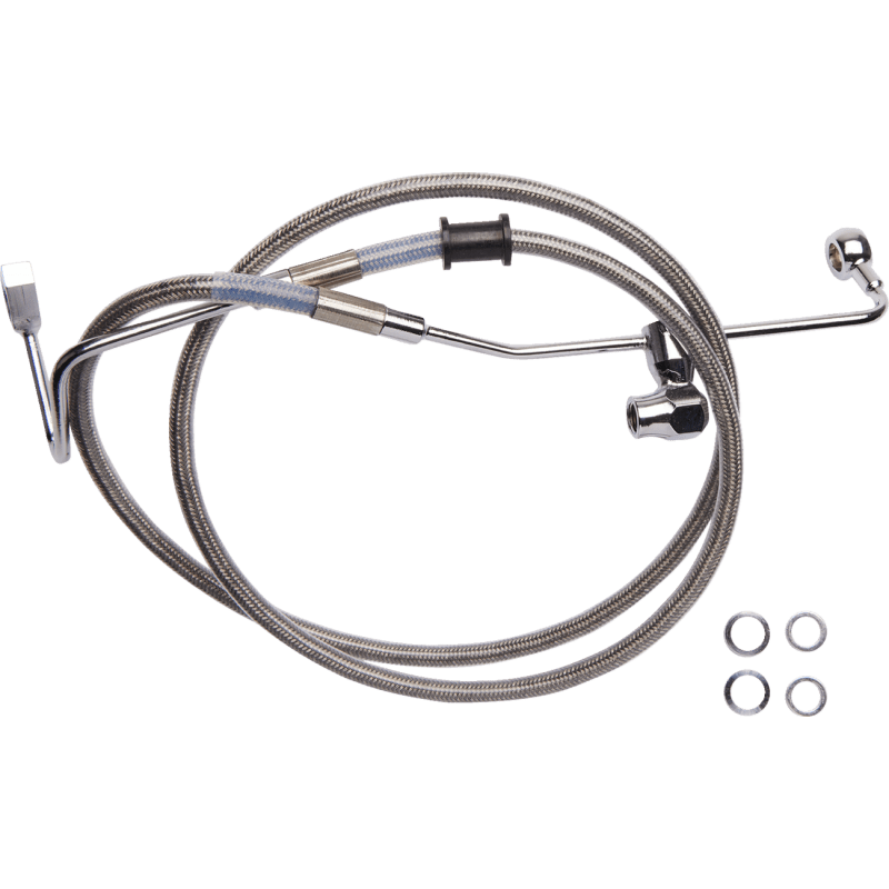 DRAG SPECIALTIES BRAKE LINE RR ABS SS (6142100) - DRIVEN Canada's Powersports 6142100