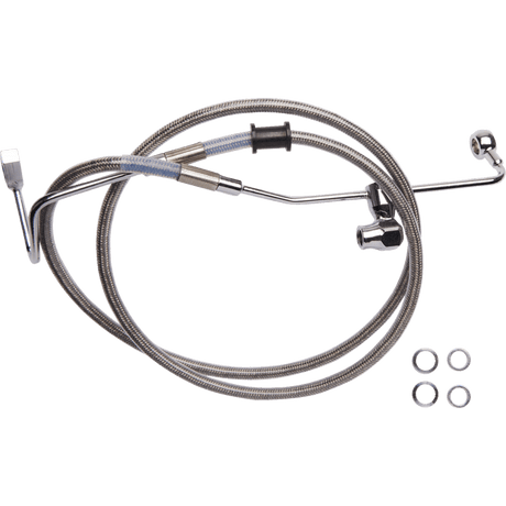 DRAG SPECIALTIES BRAKE LINE RR ABS SS (6142100) - DRIVEN Canada's Powersports 6142100