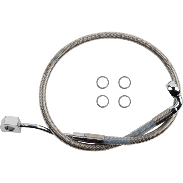 DRAG SPECIALTIES BRAKE LINE RR ABS SS (618599) - DRIVEN Canada's Powersports 618599