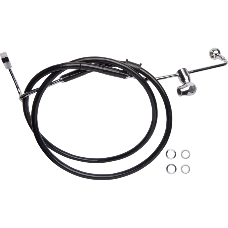 DRAG SPECIALTIES BRAKE LINE RR ABS - DRIVEN Canada's Powersports 6142100 - BLK