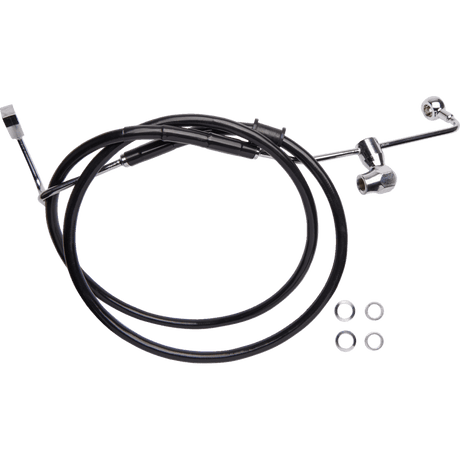 DRAG SPECIALTIES BRAKE LINE RR ABS - DRIVEN Canada's Powersports 6142100 - BLK