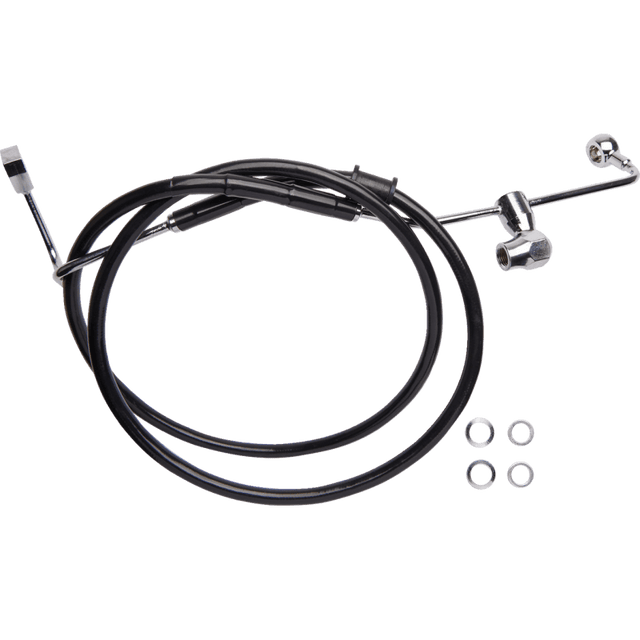 DRAG SPECIALTIES BRAKE LINE RR ABS - DRIVEN Canada's Powersports 6142100 - BLK