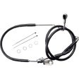 DRAG SPECIALTIES BRAKE LINE RR NON ABS (621225 - BLK) - DRIVEN Canada's Powersports 621225 - BLK