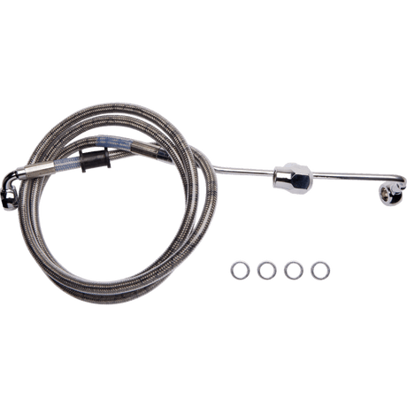 DRAG SPECIALTIES BRAKE LINE RR NON ABS SS (6141900) - DRIVEN Canada's Powersports 6141900