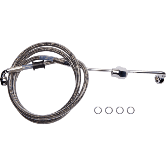 DRAG SPECIALTIES BRAKE LINE RR NON ABS SS (6141900) - DRIVEN Canada's Powersports 6141900