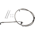 DRAG SPECIALTIES BRAKE LINE RR NON ABS SS (618607) - DRIVEN Canada's Powersports 618607