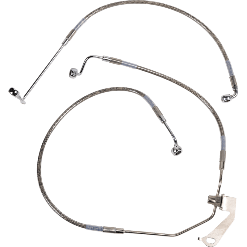 DRAG SPECIALTIES BRAKE LINE RR NON ABS SS (640232) - DRIVEN Canada's Powersports 640232