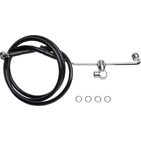 DRAG SPECIALTIES BRAKE LINE RR NON ABS - DRIVEN Canada's Powersports 6141900 - BLK