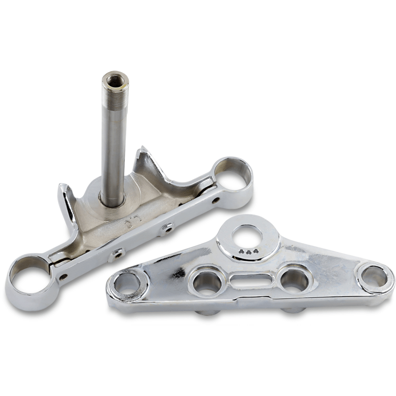 DRAG SPECIALTIES CHROME FL TRIPLE TREES (SMOOTH) (DS - 222939) - DRIVEN Canada's Powersports DS - 222939