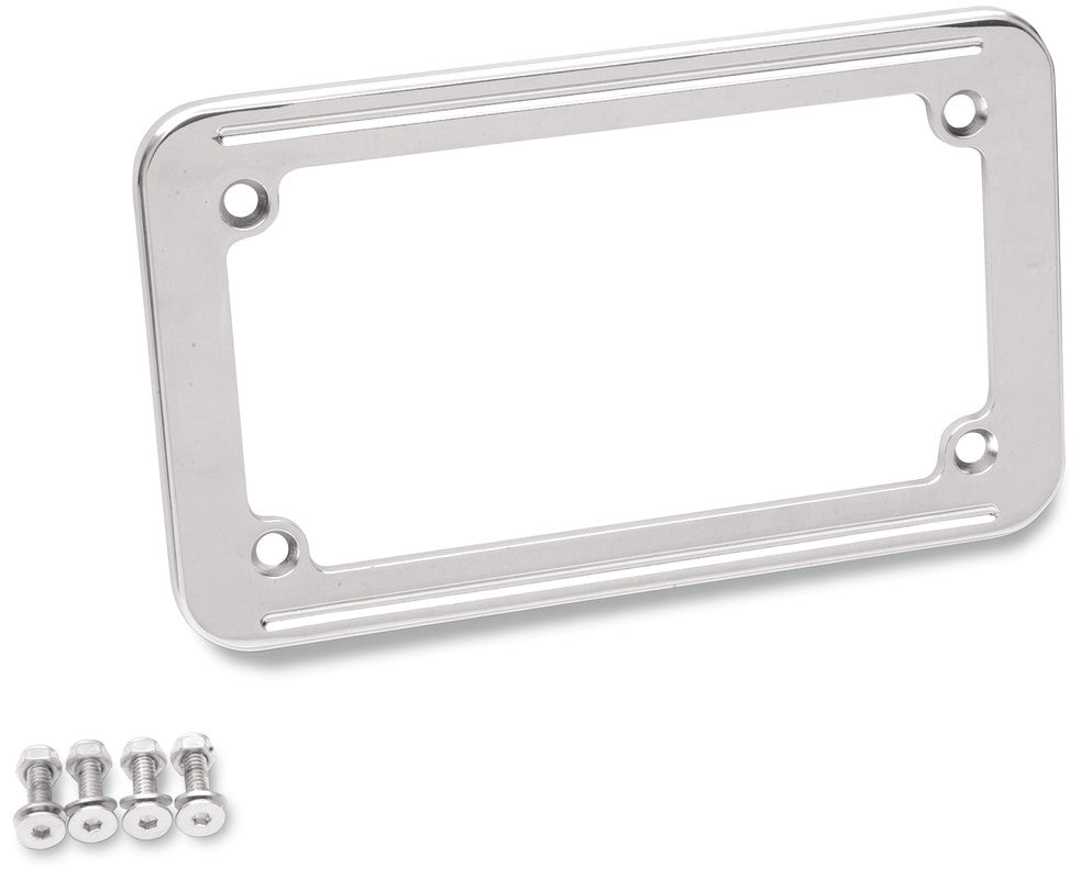 DRAG SPECIALTIES CHROME LIC PLATE FRAME 4X7" (2030 - 0214) - DRIVEN Canada's Powersports 2030 - 0214