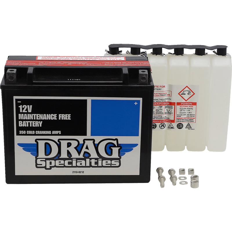 DRAG SPECIALTIES CTX24HL - BS DRAG W/ACID PACK (DTX24HL - BS) - DRIVEN Canada's Powersports DTX24HL - BS