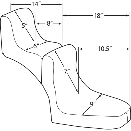 DRAG SPECIALTIES CUST/APPL SCROPION SOLO PILLON PAD (DS - 907040) - DRIVEN Canada's Powersports DS - 907040